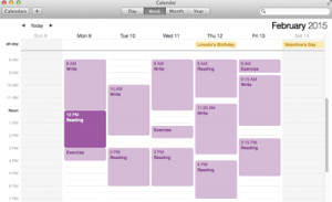 My schedule? I wish. Maybe if I was single, with no kid, and no life.