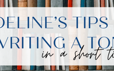 Madeline’s Tips for Writing a Ton in a Short Time